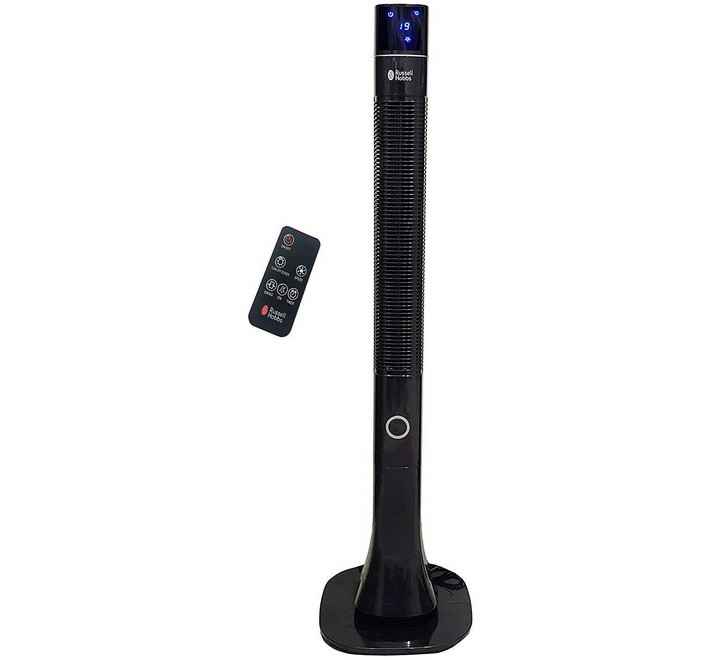 Russell Hobbs RTF 4800 Tower Fan with Remote 48 Inch (Black) (RTF4800 BLACK)